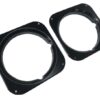 Series 3 Pair Black Headlight Bezels (Will also fit Defender for Retro Look)