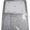 Galvanised Rear Door Plain Glazed to fit Defender