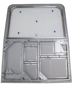 Galvanised Rear Door Plain Glazed to fit Defender