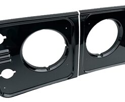 Front Painted Gloss Black Grille Surround Set 98-16 for Defender