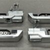 Set Of 4 Front Billet Aluminium Door Handles For Land Rover Defender 110