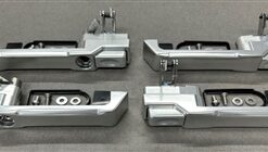 Set Of 4 Front Billet Aluminium Door Handles For Land Rover Defender 110 - Fits All Push Button Handles 2002 - Onwards