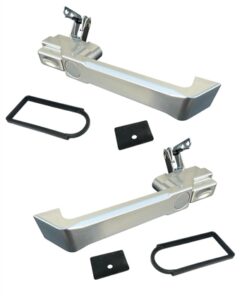 BritBillet 2x Billet Aluminium Front or Second Row Door Handles for Defender 83-16