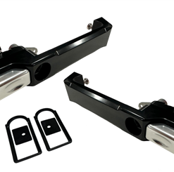 BritBillet 2x Billet Aluminium Front Door Handles for Defender 83-16