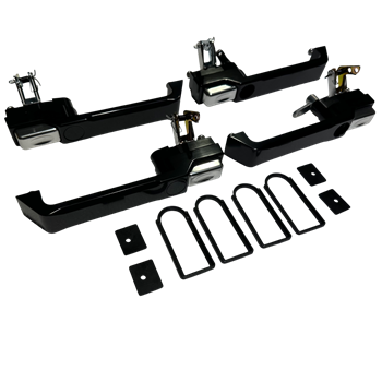 BritBillet 4x Billet Aluminium Door Handles for Defender 110 83-16 3 JWP3490 2T 1