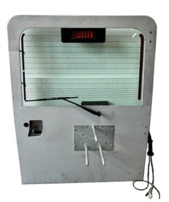 Fully Built Up Galvanised Rear Door High Level Heated Glazed To Spec