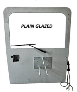 Fully Built Up Galvanised Rear Door Plain Glazed To Spec