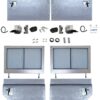 Set of 4 x Galvanised Series Style Doors Conversion for Defender 110 (No Cappings) 1-2 WEEK LEAD TIME