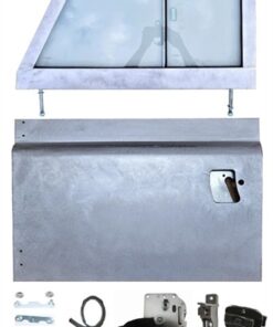 LH Galvanised Series Style Front Door Conversion Kit for Defender (No Capping) (S)