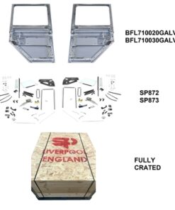 Pair 2nd Row 110 Galvanised Push Button Doors & Built Up Parts Separate Fully Crated