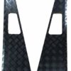 2mm Black Wing Top Chequer Plate for Defender 83-16