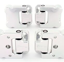 Optimill for Defender Silver Security Front Door Hinges 90