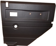 Def Black RH 2nd Row Door Card - Manual Window