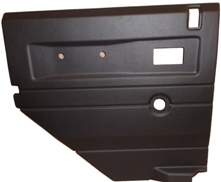 Def LH Black 2nd Row Door Card - Manual Window