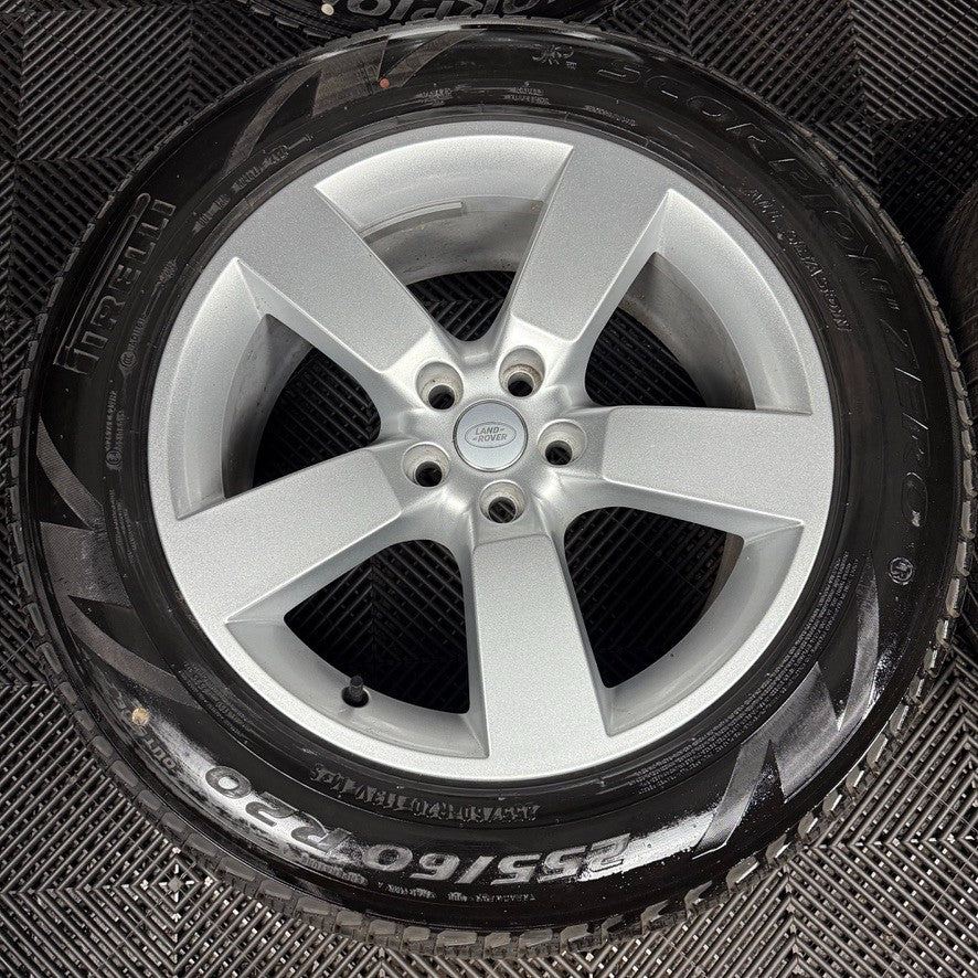 20'' GENUINE LAND ROVER DEFENDER 5 SPOKE SILVER 5098 ALLOY WHEELS TYRES ALLOYS 6 57 1c9e5979 d22c 45a7 a0d8 4427bc3b0fcf