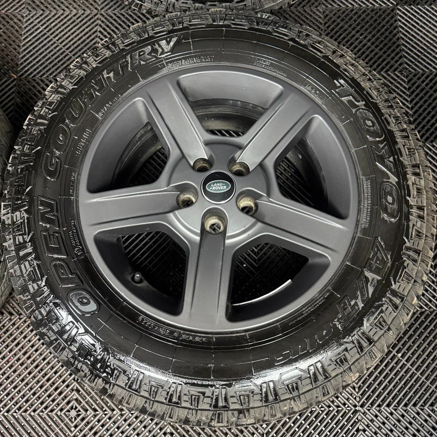 18'' GENUINE LAND ROVER DEFENDER 5 SPOKE 5094 GREY ALLOY WHEELS TYRES ALLOYS 6 57 1cdbe1b1 0af2 482c bba4 df049cfedc34