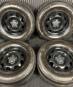 18'' GENUINE LAND ROVER DEFENDER BLACK 5093 STEEL WHEELS MICHELIN TYRES