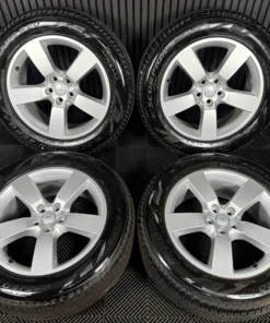 20'' GENUINE LAND ROVER DEFENDER 5 SPOKE SILVER 5098 ALLOY WHEELS TYRES ALLOYS