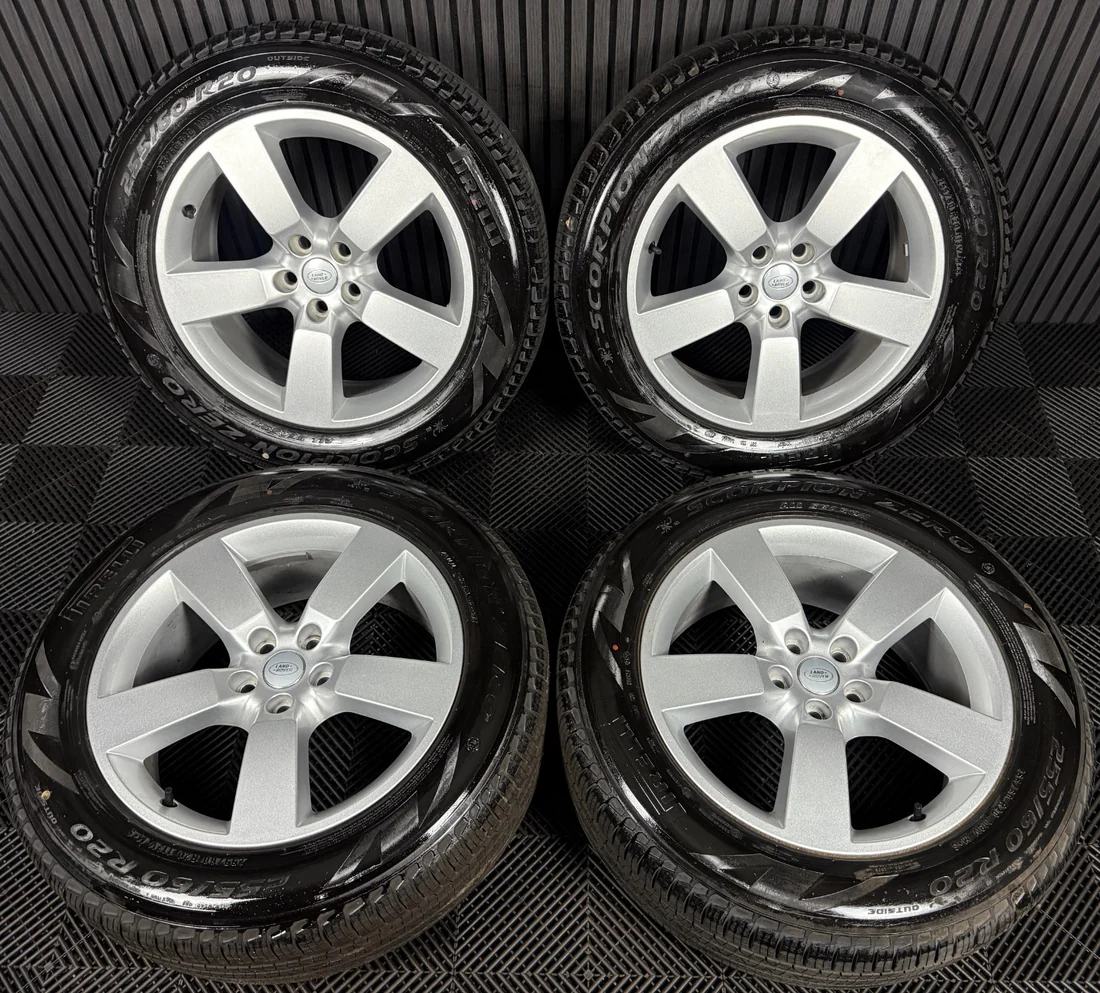 20'' GENUINE LAND ROVER DEFENDER 5 SPOKE SILVER 5098 ALLOY WHEELS TYRES ALLOYS 3 57 50e98409 6e3d 4f37 a117 e603a5fc832b
