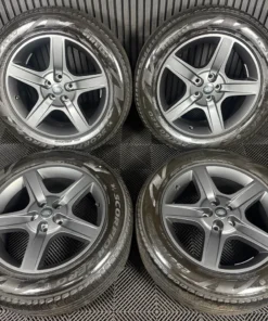 20'' GENUINE LAND ROVER DEFENDER 5 SPOKE 5094 GREY ALLOY WHEELS TYRES ALLOYS