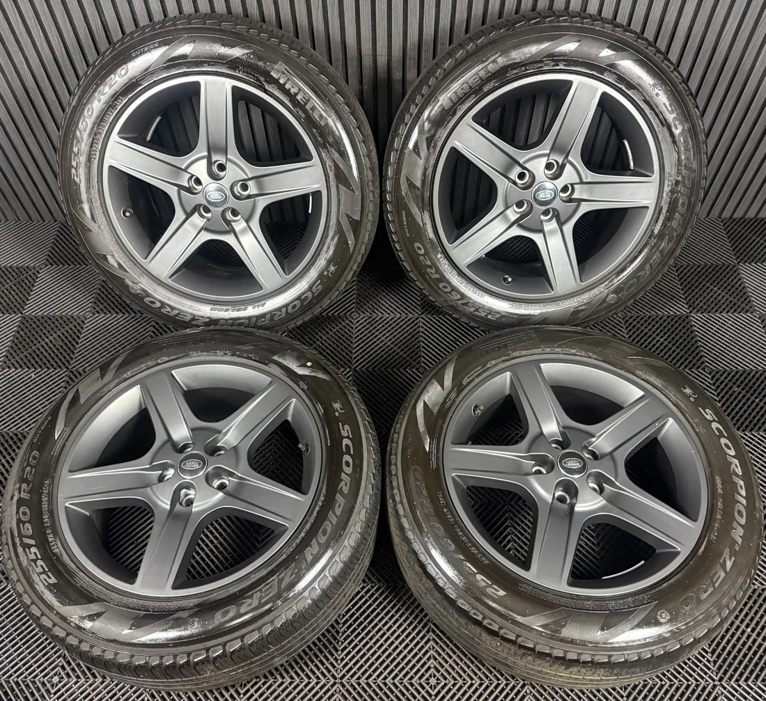 20'' GENUINE LAND ROVER DEFENDER 5 SPOKE 5094 GREY ALLOY WHEELS TYRES ALLOYS 3 57 6d40402e ffc5 4eb6 93c9 788d94791337