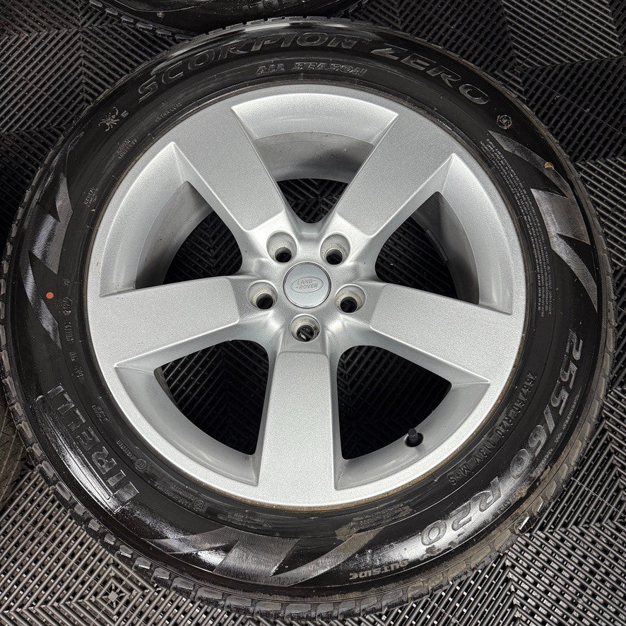 20'' GENUINE LAND ROVER DEFENDER 5 SPOKE SILVER 5098 ALLOY WHEELS TYRES ALLOYS 5 57 8d434f0a 991e 4e99 8054 60f287086d67
