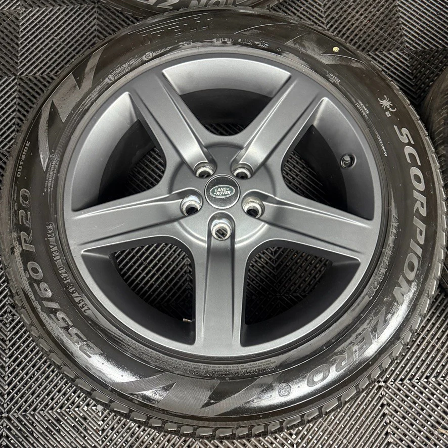 20'' GENUINE LAND ROVER DEFENDER 5 SPOKE 5094 GREY ALLOY WHEELS TYRES ALLOYS 7 57 b8e23dad 787e 4fff a496 64c74d787454