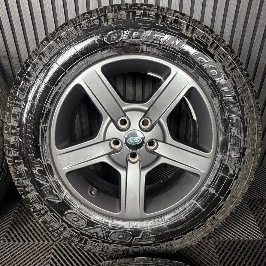 18'' GENUINE LAND ROVER DEFENDER 5 SPOKE 5094 GREY ALLOY WHEELS TYRES ALLOYS 5 57 ec6cc566 a5fd 4bee 836e 8c51fcc5dc26