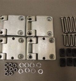 Front Door Hinge Kit for Defender with Stainless Steel Fittings (Early Style Door Hinges)