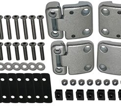 Heavy Duty Front Door Hinge Kit & Stainless Steel Bolts for Defender & Series