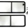 Factory Size Pair Clear Sliding Glass Window Kit for Defender & Series