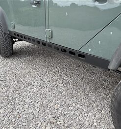 Pair Heavy Duty Lightweight Aluminium Sills for Land Rover 110 Skeletal Style