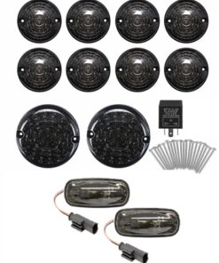 Smoked Conversion Kit Plug & Play 8 x 73mm LED Lights 1 x Pair Smoked Indicators & Reverse & Fog LED Lights