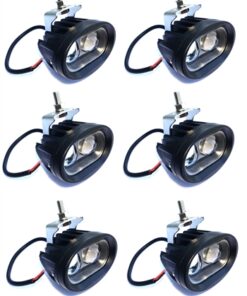 6x 20W LED Spotlight (Twin Large Projectors) Ideal for roof Light Bars