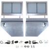 Galvanised Series Style 2nd Row Door Conversion for Defender & Series (No Cappings)