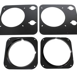 Retro Headlight Bezels & Backing Plates for Defender