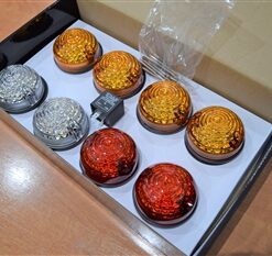 Standard Size 9 Part LED Light Kit Coloured for Series & Defender 1958-2016
