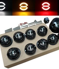 Latest Sculptured Style Smoked LED Light Kit 10 Part With Reverse & Fog
