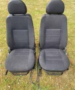 Land Rover Defender 90/110 Tdci Puma Front Seats Black Mondus Cloth Heated