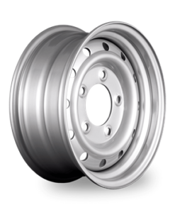 Silver Steel Wolf Wheel Rim