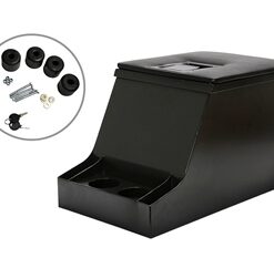 Def & Series Black Steel Lockable Cuby Box