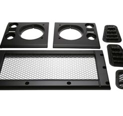 Satin Black Mesh Style Grill and Side Vent Kit