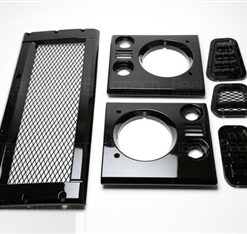 Gloss Black Mesh Style Grill and Side Vent Kit