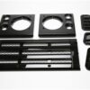Gloss Black Bar Style Grill and Side Vent Kit
