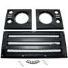 Gloss Black Front Grill & Light Surround Set