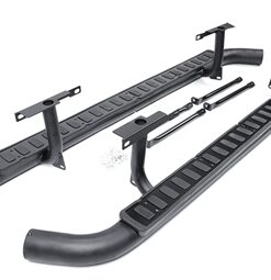 Fire & Ice Side Steps Black Top for Defender 110