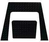 Tdci 07-18 Def 2 Piece Bonnet Chequer 3mm Black