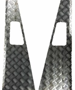 3mm Silver Wing Top Chequer Plate for Defender 83-16