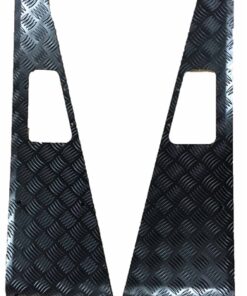 2mm Black Wing Top Chequer Plate for Defender 83-16