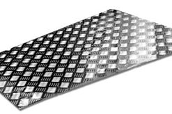 2mm Silver Bonnet chequer plate 83-07